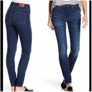 Madewell 9” high rise skinny jeans